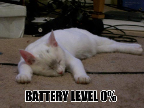 Battery: 0%