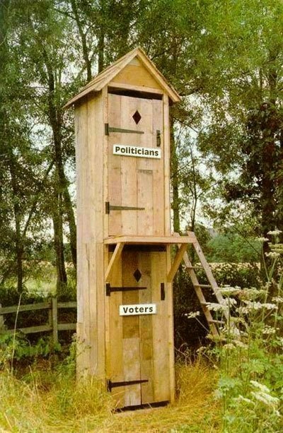 The political outhouse.